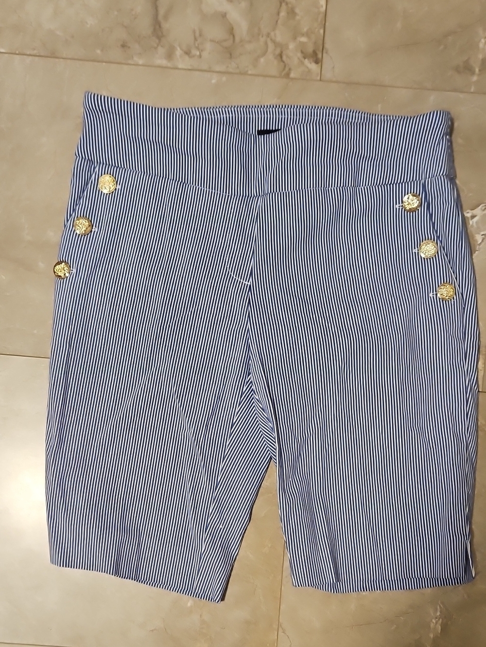 Counterparts Blue and White Striped Shorts